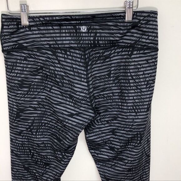 Lululemon Wunder Under Pant Full-On Luon Stripe Play Slate Black 4 - Picture 5 of 8